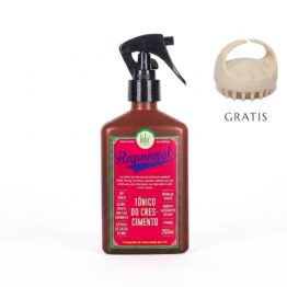 Tónico para el crecimiento de cabello Rapunzel 250ml LOLA DEL RIO + Gratis cepillo masajeador